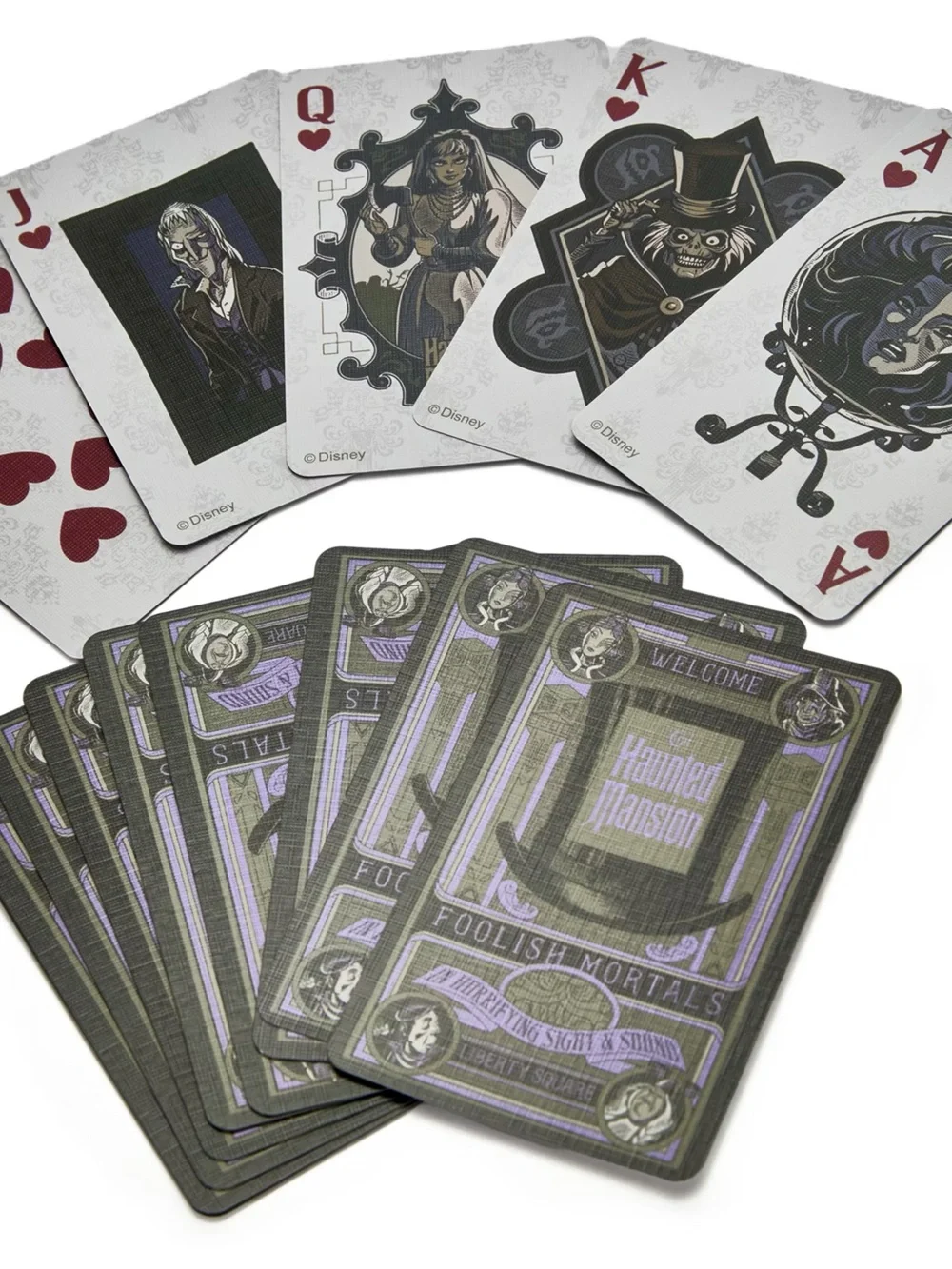 The Haunted Mansion Playing Cards 52 coated card deck in Coffin NIB